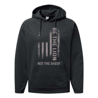 Be The Lion Not The Sheep Performance Fleece Hoodie