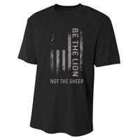 Be The Lion Not The Sheep Performance Sprint T-Shirt