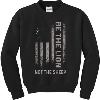 Be The Lion Not The Sheep Kids Sweatshirt