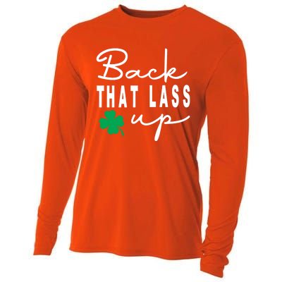 Back That Lass Up Funny St Patricks Day Gift Cooling Performance Long Sleeve Crew