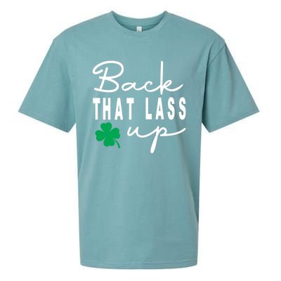 Back That Lass Up Funny St Patricks Day Gift Sueded Cloud Jersey T-Shirt