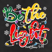 Be The Light Matthew 5 14 Jesus Christmas Lights Cool Comfort Performance Bucket Hat