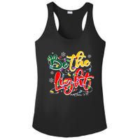 Be The Light Matthew 5 14 Jesus Christmas Lights Ladies PosiCharge Competitor Racerback Tank