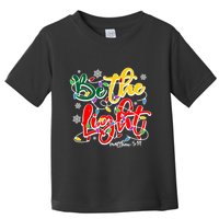 Be The Light Matthew 5 14 Jesus Christmas Lights Toddler T-Shirt