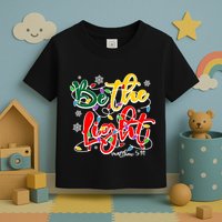 Be The Light Matthew 5 14 Jesus Christmas Lights Toddler T-Shirt