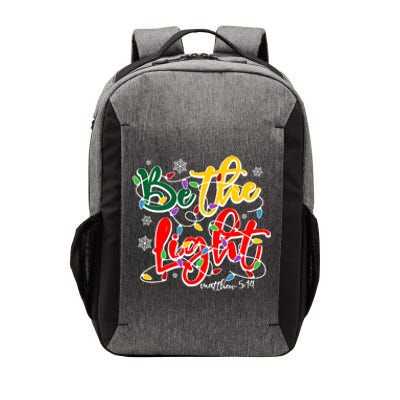 Be The Light Matthew 5 14 Jesus Christmas Lights Vector Backpack