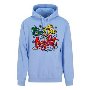 Be The Light Matthew 5 14 Jesus Christmas Lights Unisex Surf Hoodie