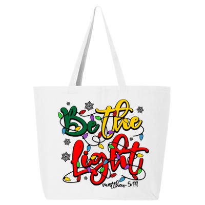 Be The Light Matthew 5 14 Jesus Christmas Lights 25L Jumbo Tote