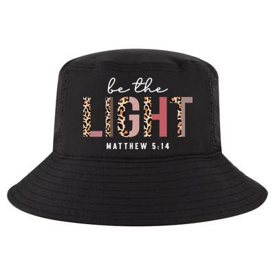 Be The Light Faith Jesus Christian Boho Leopard Cheetah Cool Comfort Performance Bucket Hat