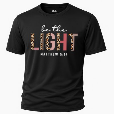Be The Light Faith Jesus Christian Boho Leopard Cheetah Performance Shirt