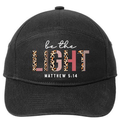 Be The Light Faith Jesus Christian Boho Leopard Cheetah 7-Panel Snapback Hat