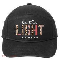 Be The Light Faith Jesus Christian Boho Leopard Cheetah 7-Panel Snapback Hat