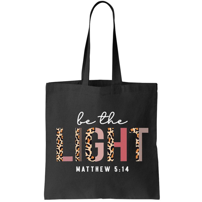 Be The Light Faith Jesus Christian Boho Leopard Cheetah Bag