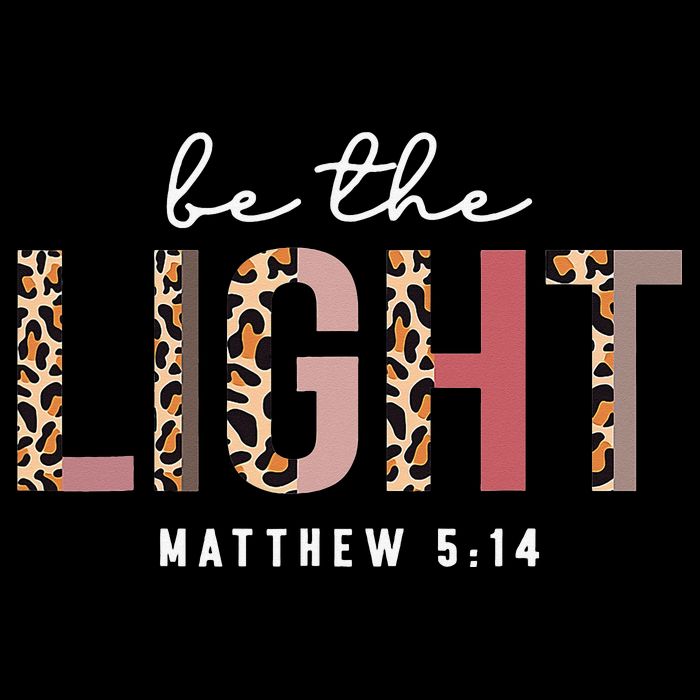 Be The Light Faith Jesus Christian Boho Leopard Cheetah Cooling Performance Long Sleeve Crew