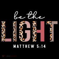 Be The Light Faith Jesus Christian Boho Leopard Cheetah Youth Performance Sprint T-Shirt