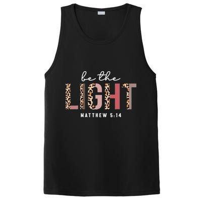 Be The Light Faith Jesus Christian Boho Leopard Cheetah PosiCharge Competitor Tank