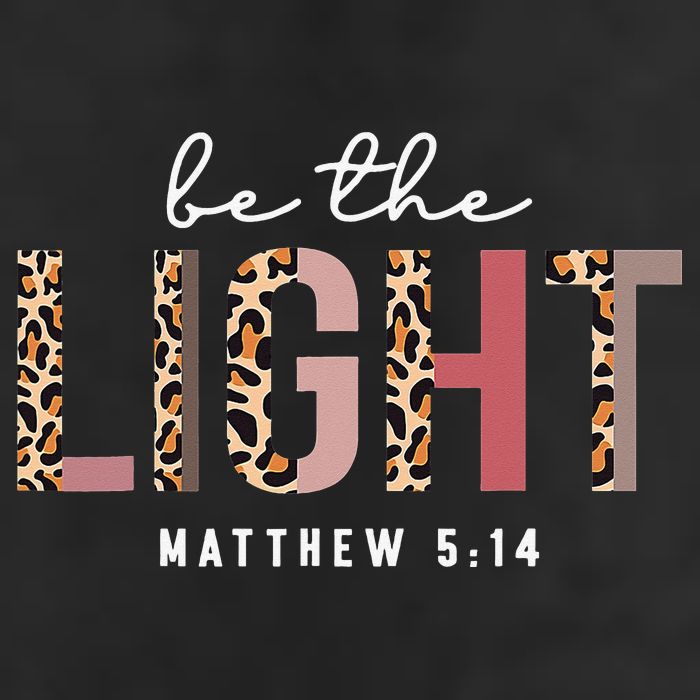 Be The Light Faith Jesus Christian Boho Leopard Cheetah Golf Towel