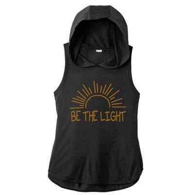 Be The Light Positive Ladies PosiCharge Tri-Blend Wicking Draft Hoodie Tank