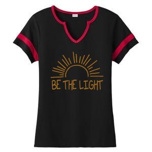 Be The Light Positive Ladies Halftime Notch Neck Tee