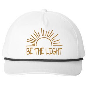 Be The Light Positive Snapback Five-Panel Rope Hat