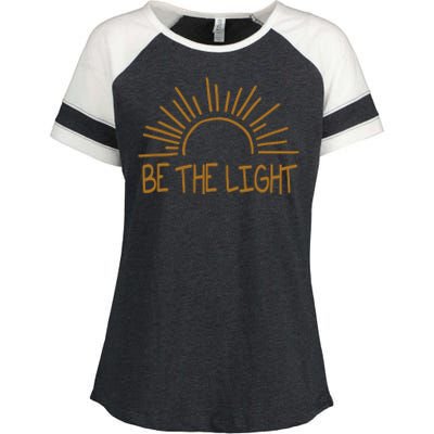 Be The Light Positive Enza Ladies Jersey Colorblock Tee