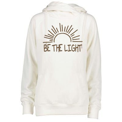 Be The Light Positive Womens Funnel Neck Pullover Hood