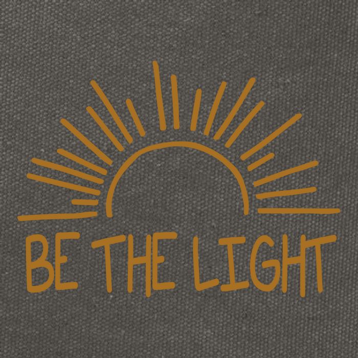 Be The Light Positive Cotton Canvas Backpack