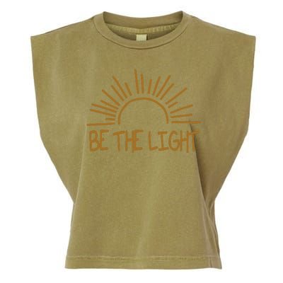 Be The Light Positive Garment-Dyed Women's Muscle Tee