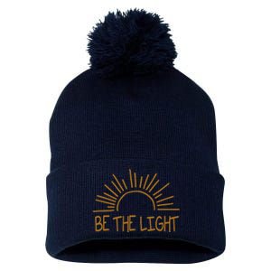 Be The Light Positive Pom Pom 12in Knit Beanie