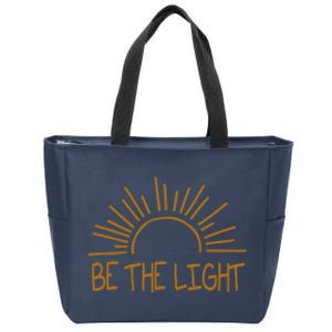 Be The Light Positive Zip Tote Bag