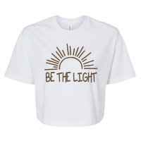 Be The Light Positive Bella+Canvas Jersey Crop Tee