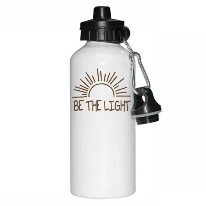 Be The Light Positive Aluminum Water Bottle