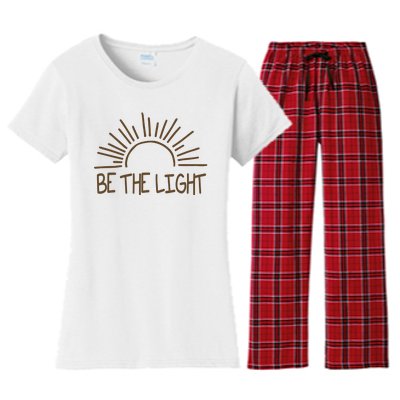 Be The Light Positive Women's Flannel Pajama Set