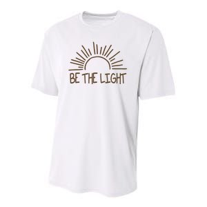 Be The Light Positive Youth Performance Sprint T-Shirt