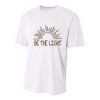 Be The Light Positive Youth Performance Sprint T-Shirt