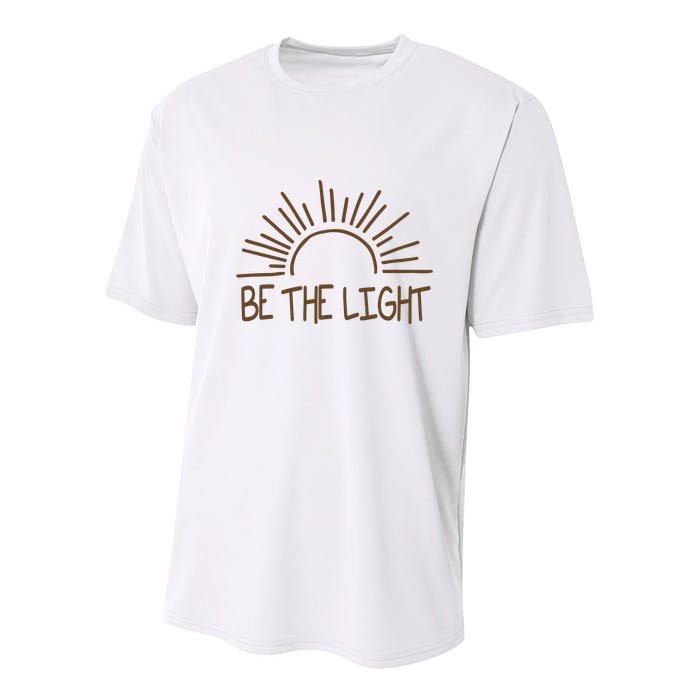 Be The Light Positive Youth Performance Sprint T-Shirt