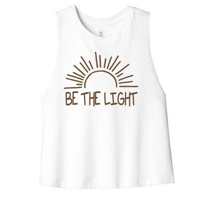 Be The Light Positive Women's Racerback Cropped Tank