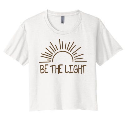 Be The Light Positive Women's Crop Top Tee