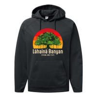 Banyan Tree Lahaina Maui Hawaii Performance Fleece Hoodie