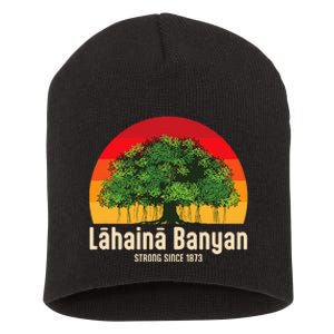 Banyan Tree Lahaina Maui Hawaii Short Acrylic Beanie