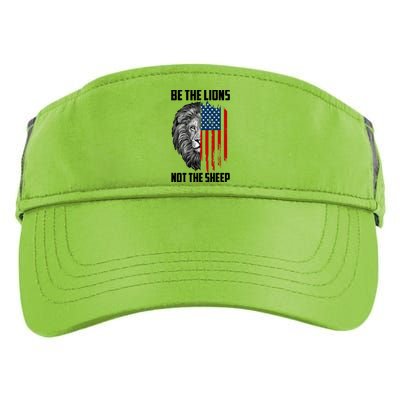 Be The Lions Not The Sheep USA American Flag Adult Drive Performance Visor