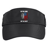 Be The Lions Not The Sheep USA American Flag Adult Drive Performance Visor