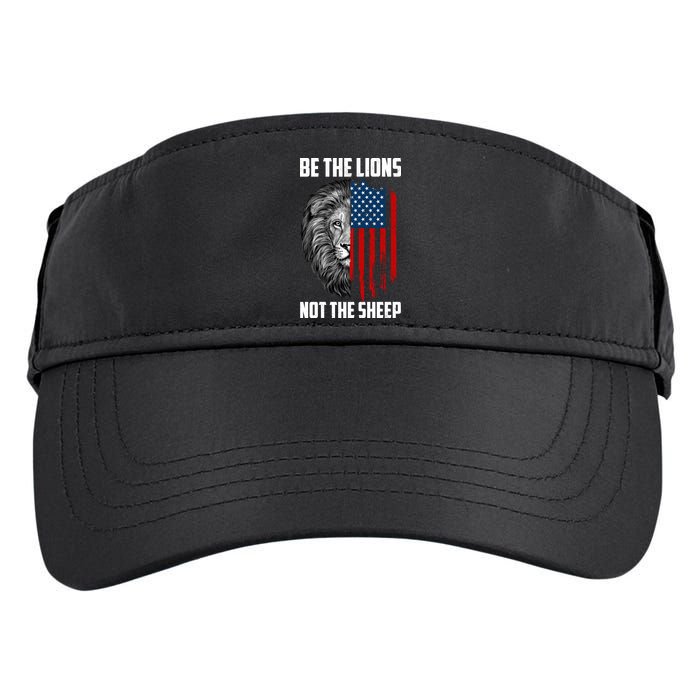 Be The Lions Not The Sheep USA American Flag Adult Drive Performance Visor