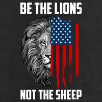 Be The Lions Not The Sheep USA American Flag Adult Drive Performance Visor