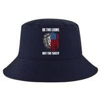 Be The Lions Not The Sheep USA American Flag Cool Comfort Performance Bucket Hat