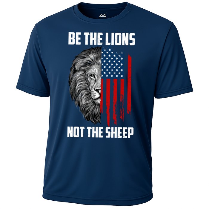 Be The Lions Not The Sheep USA American Flag Performance Shirt