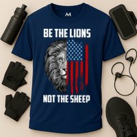Be The Lions Not The Sheep USA American Flag Performance Shirt