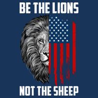 Be The Lions Not The Sheep USA American Flag Performance Shirt