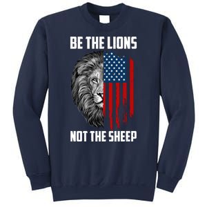 Be The Lions Not The Sheep USA American Flag Sweatshirt