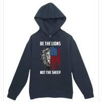 Be The Lions Not The Sheep USA American Flag Urban Pullover Hoodie